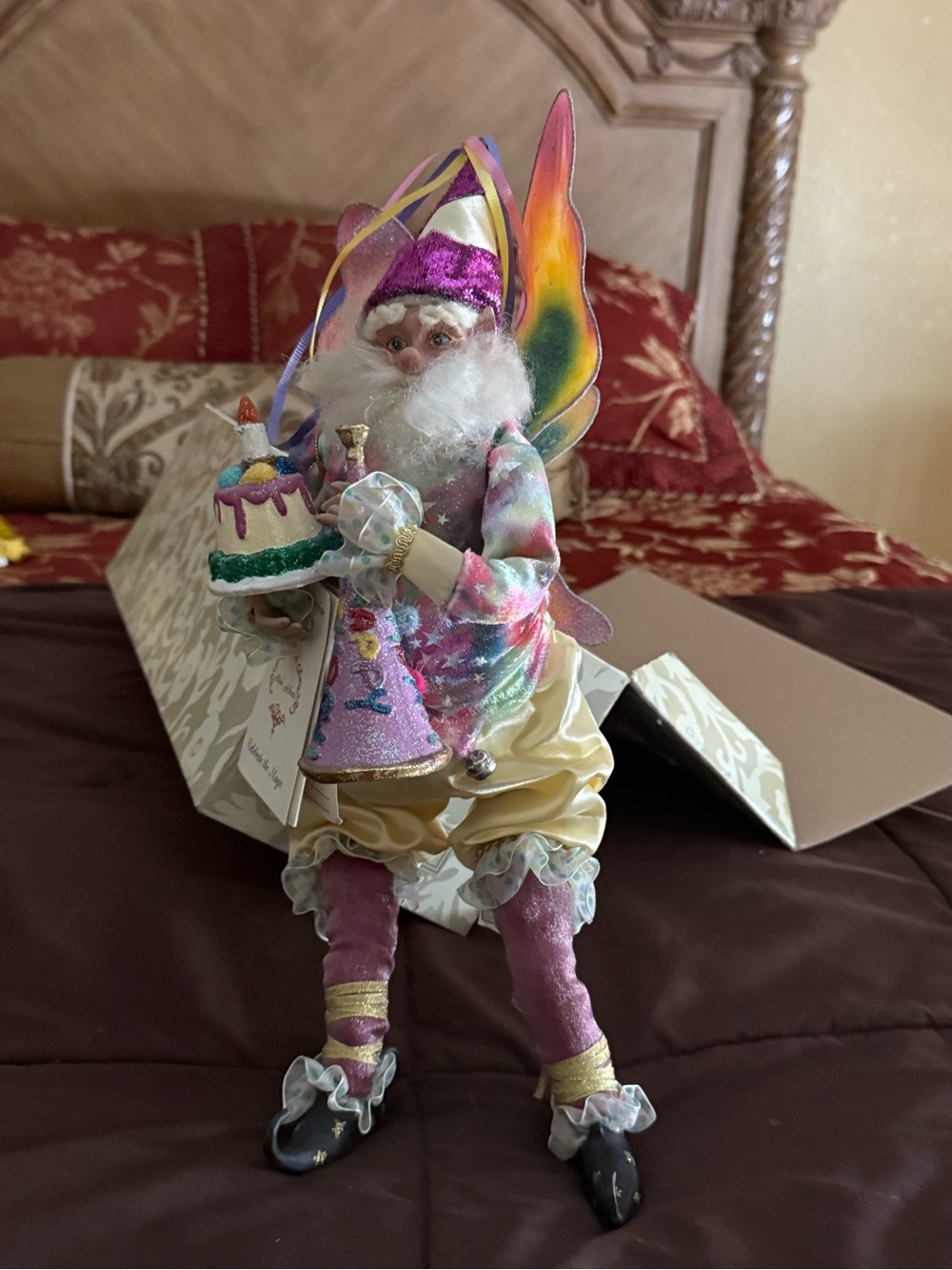 Mark Roberts Iridescent Multicolor Plush with Gold Label